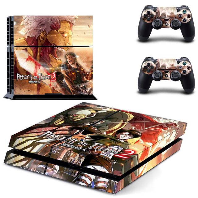 Sticker PS4 "Levi Titan Cuirassé" Attaque des Titans Autocollant Playstation Console &amp; Manette