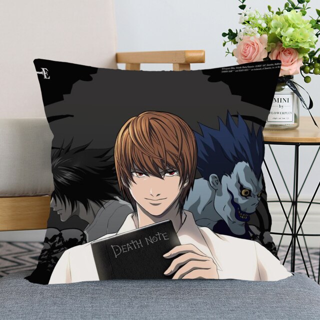 Fodera per cuscino Light L Ryuk Death Note