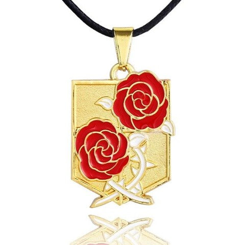 Attack on Titan Gold Wappen Halsketten