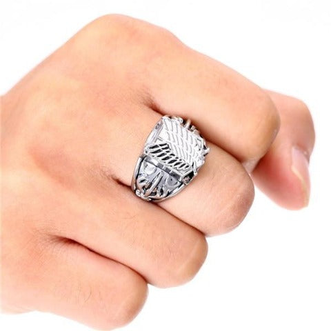 Bague Attaque des Titans 4 Pièces
