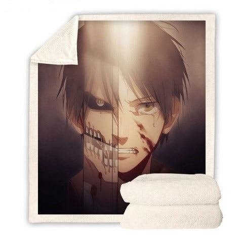 Attack On Titan Plaid Eren &amp; Titan Assailing