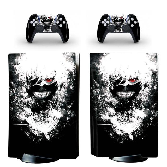 Sticker PS5 "Ken Kaneki" Tokyo Ghoul Autocollant Console &amp; Manette