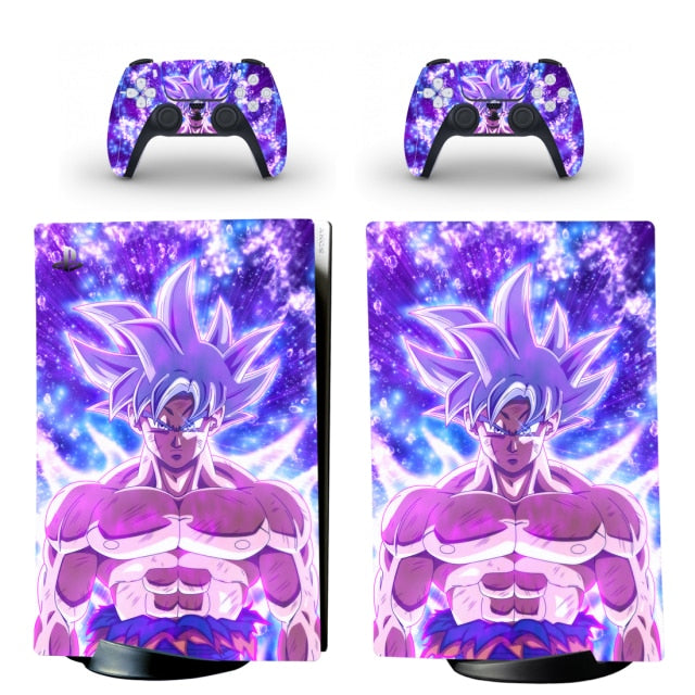 Sticker PS5 "Ultra Instinct Mastered" Dragon Ball Autocollant Console &amp; Manette