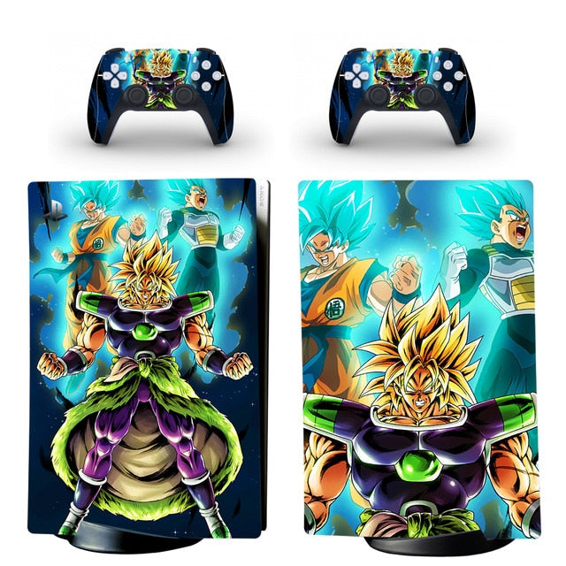 Sticker PS5 "Dragon Ball Super : Broly" Autocollant Console & Manette