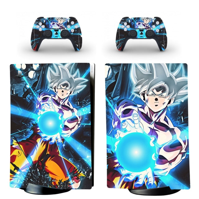 Sticker PS5 "Kamehameha" Dragon Ball Autocollant Console & Manette