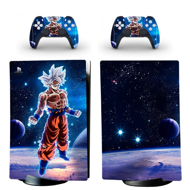 Sticker PS5 "Ultra Instinct" Dragon Ball Autocollant Console &amp; Manette