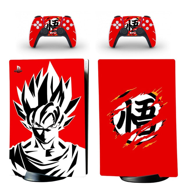 Sticker PS5 DBZ Autocollant Console & Manette