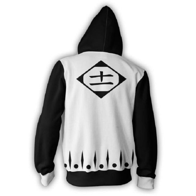 Gotei 13 Manga Bleach Felpa con cappuccio Adulto Uomo Donna Maniche lunghe