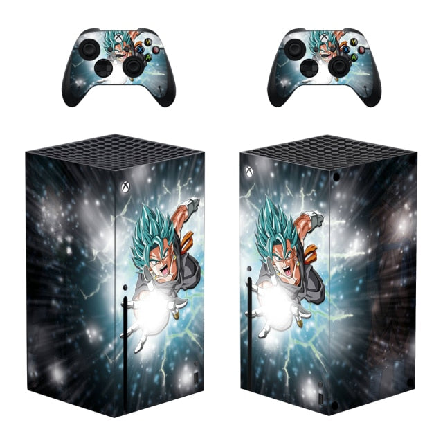 Sticker Xbox Series X Vegeto Bleu