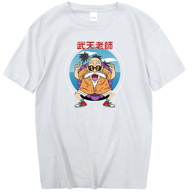 T-Shirt Tortue Géniale Floqué Adulte Homme Femme Courtes Manches Manga Dragon Ball Z
