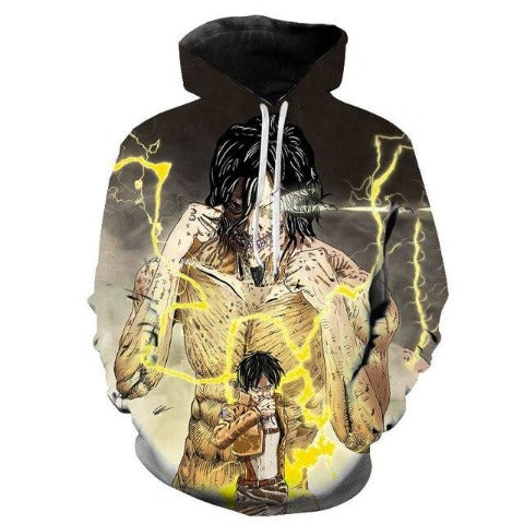 Sweat Enfant Eren Jaeger SNK Pull Garçon Fille