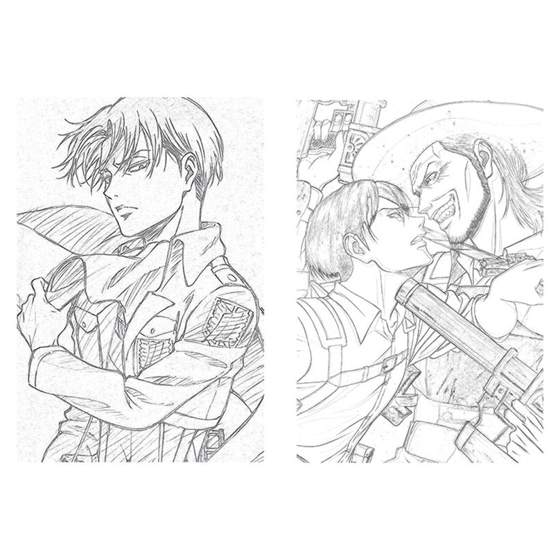 Cahier de Coloriage Attack on Titan