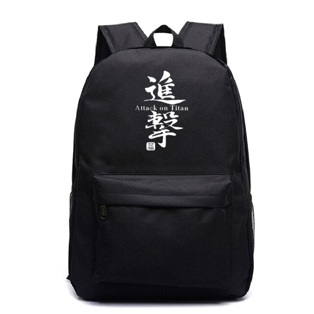 Mochila escolar Attack on Titan Kanji