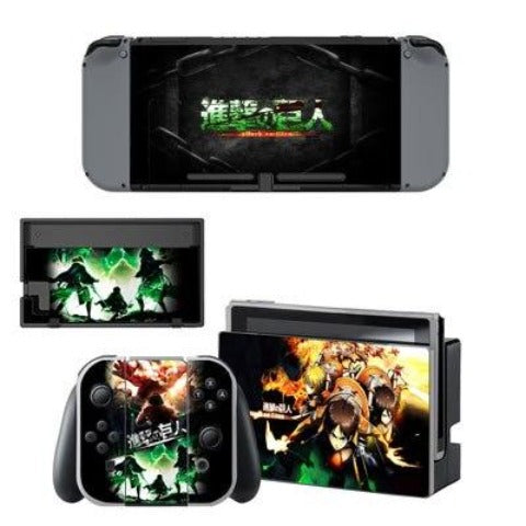 Nintendo Switch Aufkleber "Survey Battalion" Attack on Titan Konsole &amp; Controller Aufkleber
