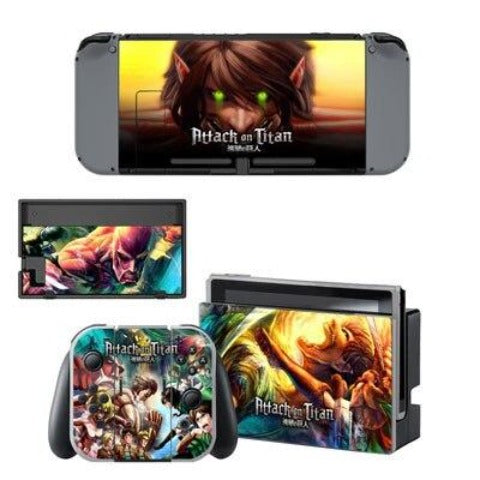 Nintendo Switch Aufkleber "Primordial Titans SNK" Attack on Titan Konsole &amp; Controller Aufkleber