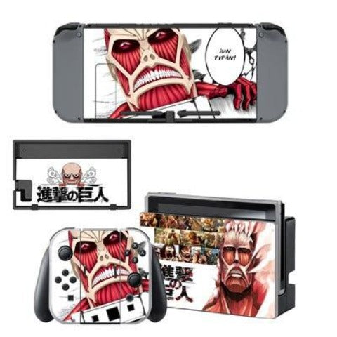Nintendo Switch Aufkleber "Colossal Titan" Attack on Titan Konsole &amp; Controller Aufkleber