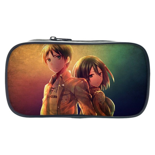 Eren und Mikasa Attack on Titan Federmäppchen