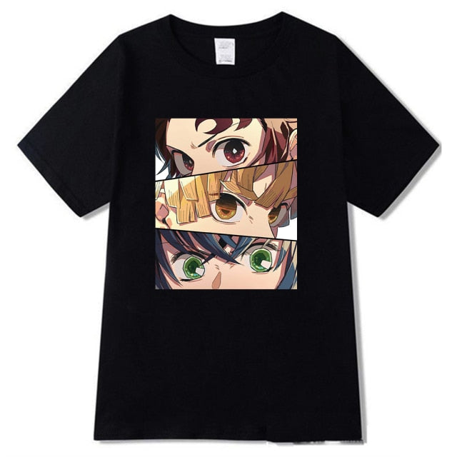 T-Shirt Manga Demon Slayer (4 Coloris) Floqué Adulte Homme Femme Courtes Manches