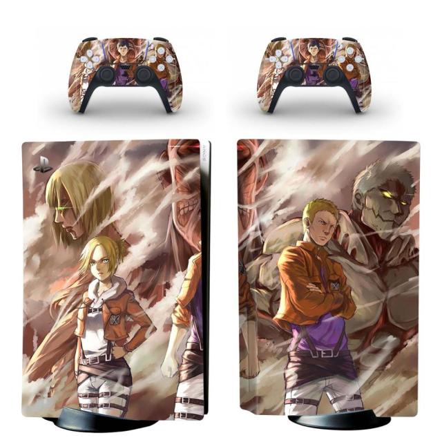 Adesivo PS5 "Annie Reiner &amp;amp; Bertlot" Attacco su Titan Adesivo per console e controller