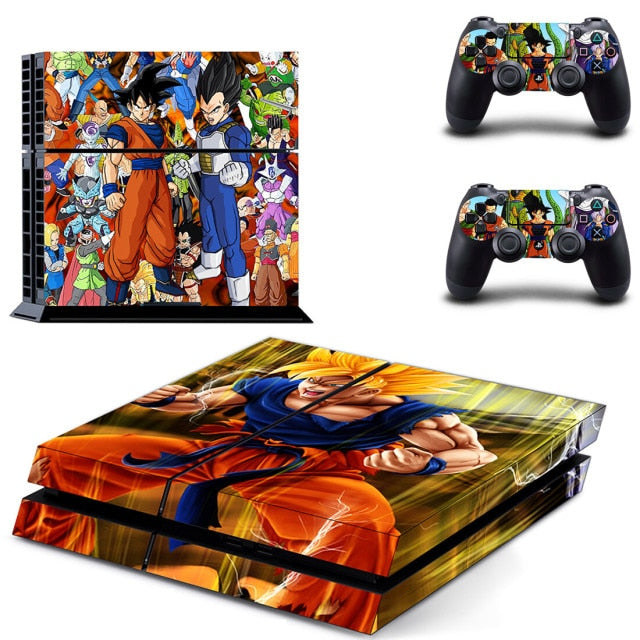 Sticker PS4 Dragon Ball Z Autocollant Playstation Console &amp; Manette