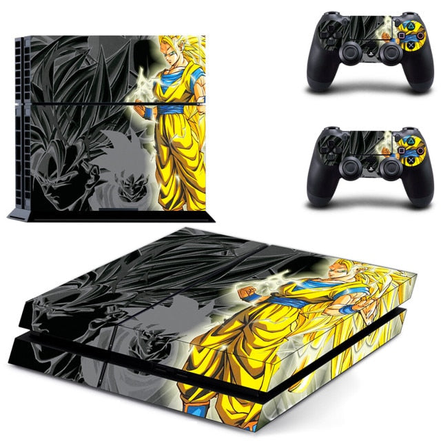 Sticker PS4 "Super Saiyan 3" Dragon Ball Z Autocollant Playstation Console & Manette