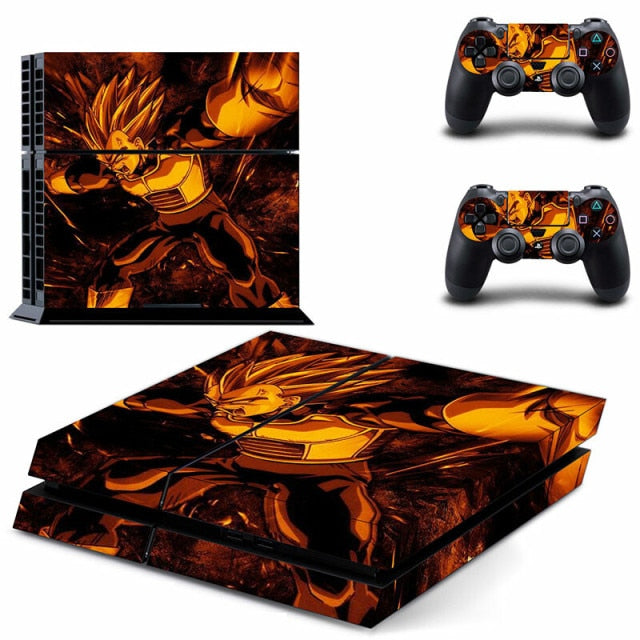 Sticker PS4 "Vegeta" Dragon Ball Z Autocollant Playstation Console &amp; Manette