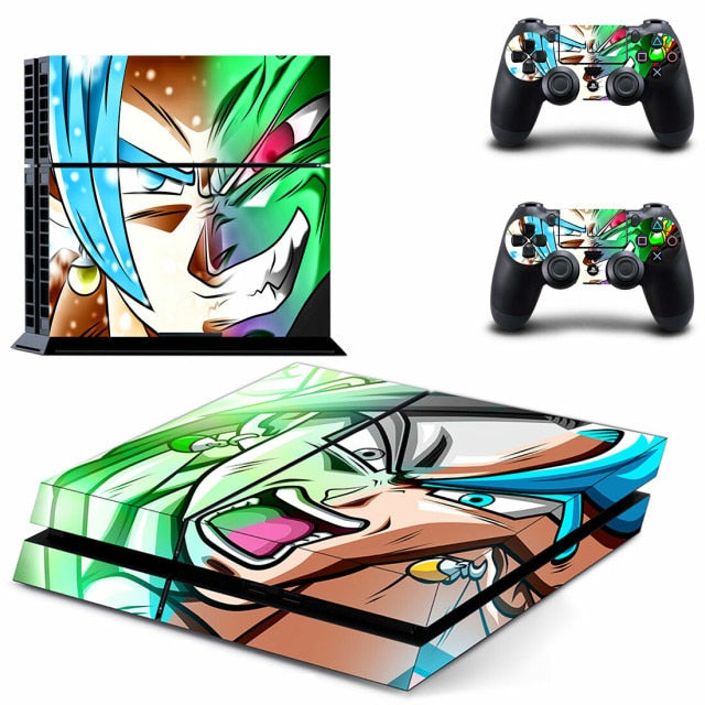 Sticker PS4 "Zamasu vs Goku" Dragon Ball Z Autocollant Playstation Console & Manette