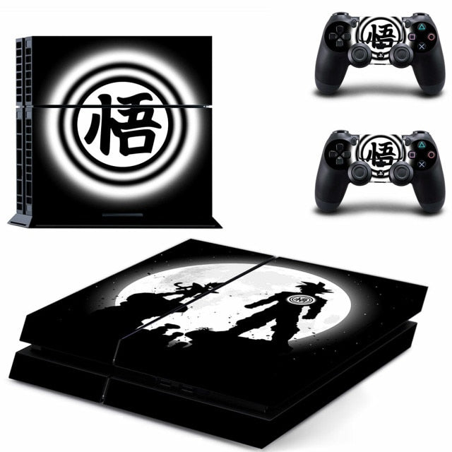 Sticker PS4 "Goku vs Vegeta" Dragon Ball Z Autocollant Playstation Console & Manette