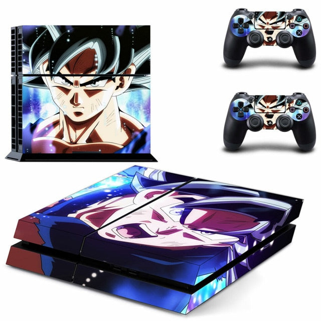 Sticker PS4 "Ultra Instinct" Dragon Ball Super Autocollant Playstation Console &amp; Manette