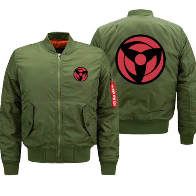 Veste Bomber Sharingan Vert