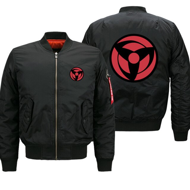 Cazadora Bomber Sharingan Negra