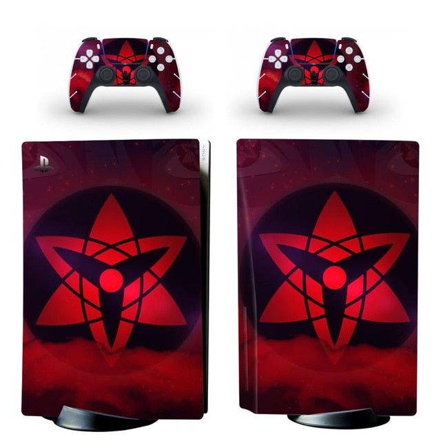 Sticker PS5 "Mangekyu Sharingan" Naruto Console &amp; Manette