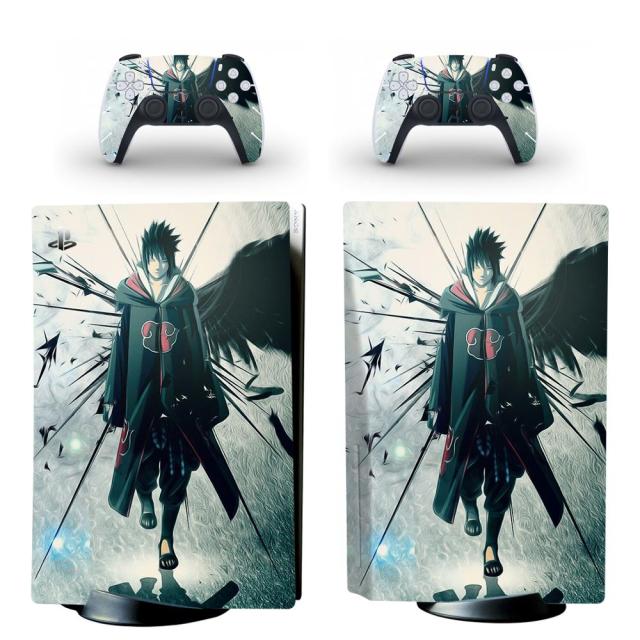 Sticker PS5 "Sasuke Uchiha" Naruto Console &amp; Manette
