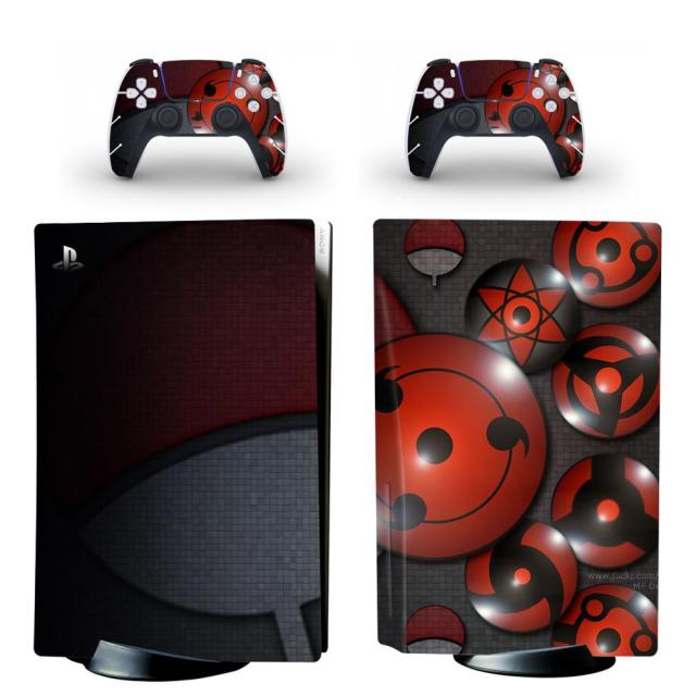 Adesivo PS5 "Uchiha Sharingan" Console e controller Naruto