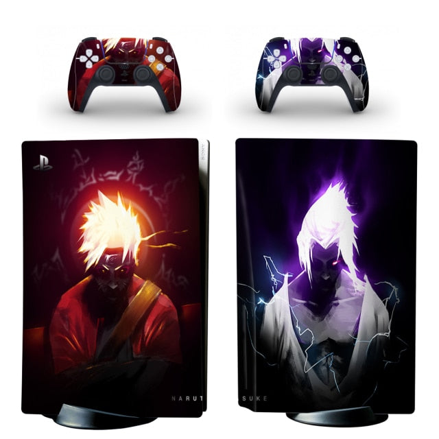 Sticker PS5 "Meilleurs amis" Naruto Console &amp; Manette