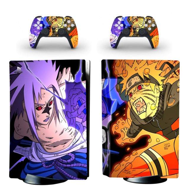 Sticker PS5 "Sasuke vs Naruto " Console &amp; Manette