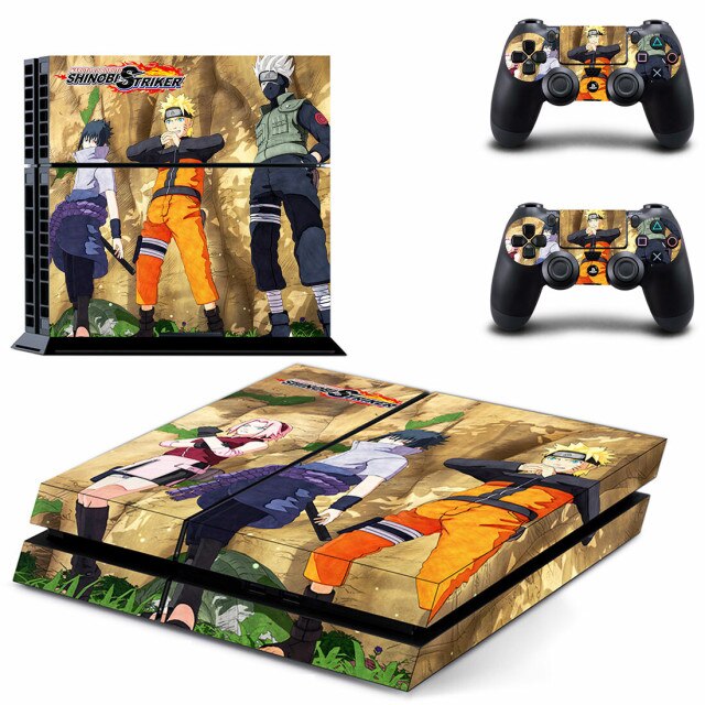 Sticker PS4 Équipe 7 Naruto Autocollant Playstation Console & Manette