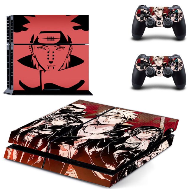 Sticker PS4 "Pain" Naruto Autocollant Playstation Console &amp; Manette