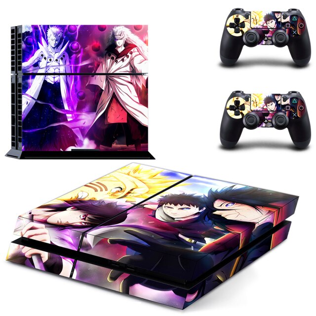 Sticker PS4 "Obito & Madara" Naruto Autocollant Playstation Console & Manette