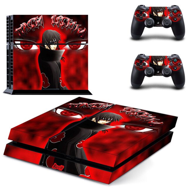 Sticker PS4 "Itachi" Naruto Autocollant Playstation Console &amp; Manette