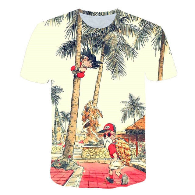 T-shirt Enfant Goku & Tortue Géniale