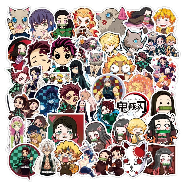Stickers Multi-Surface Demon Slayer 50 Pièces