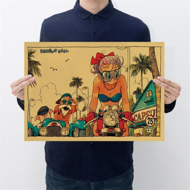Affiche Bulma &amp; Tortue Géniale