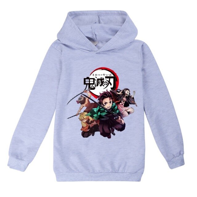 Sweat Enfant Demon Slayer  gris