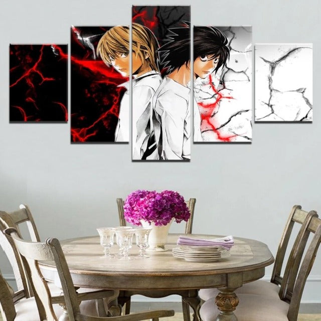 Tableau Death Note Light & L