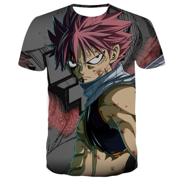 T-Shirt Enfant Fairy Tail Natsu Combat
