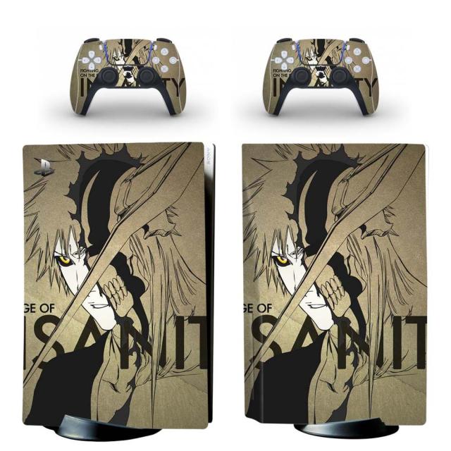 Sticker PS5 "Ichigo" Bleach Autocollant Console &amp; Manette