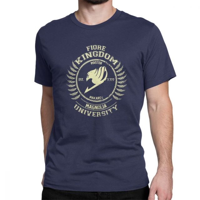 T-Shirt Manga Fairy Tail Fiore Floqué Adulte Homme Femme Courtes Manches