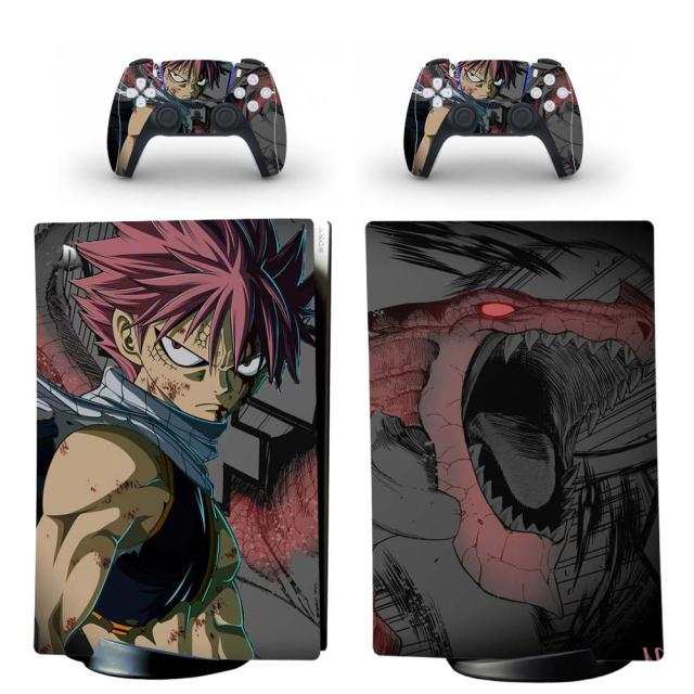 PS5-Aufkleber „Natsu“ Fairy Tail Konsolen- und Controller-Aufkleber