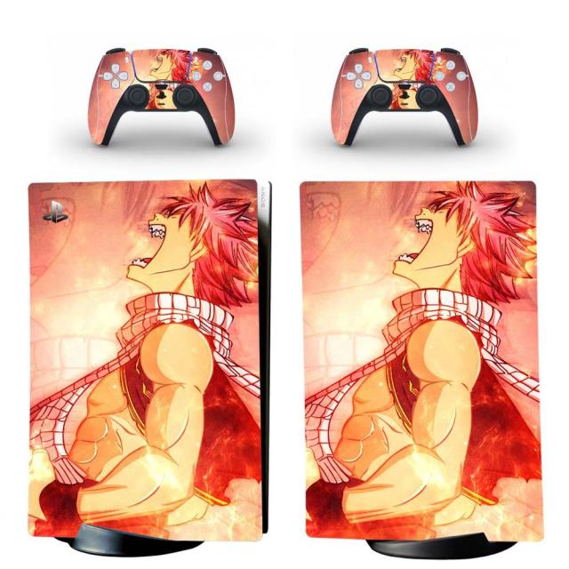 PS5-Aufkleber „Natsu Fury“ Fairy Tail Konsolen- und Controller-Aufkleber